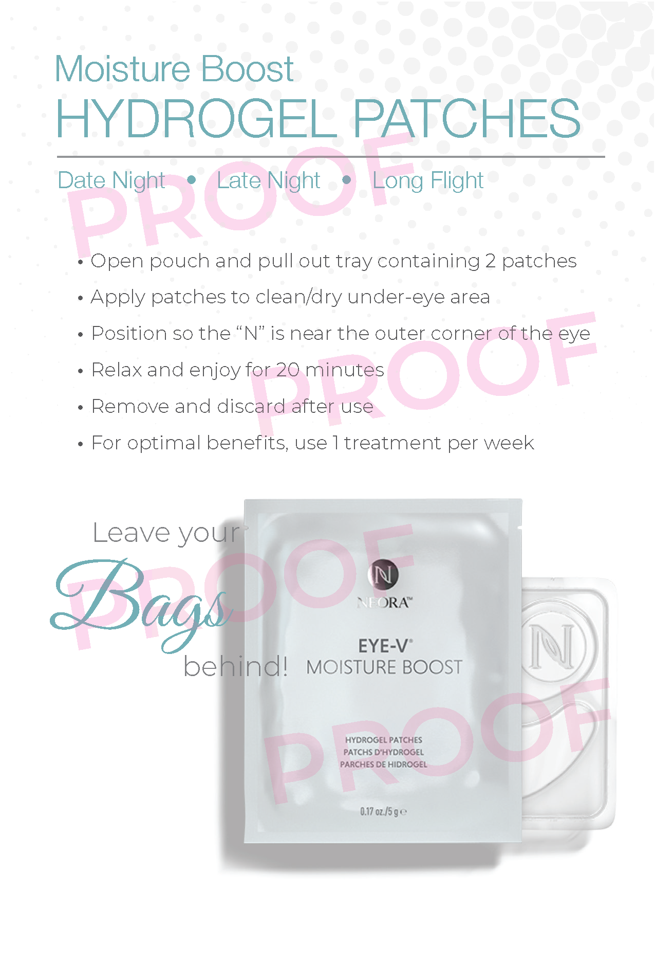 Eye Serum & Hydrogel Patches 4x6 Product Cards (25 Pack)