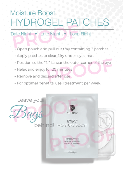 Eye Serum & Hydrogel Patches 4x6 Product Cards (25 Pack)