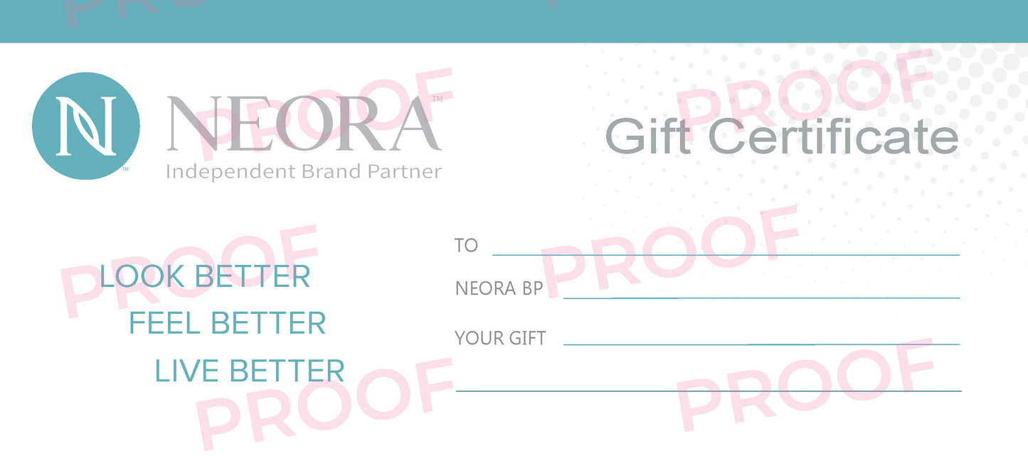 Gift Certificate (25 Pack)