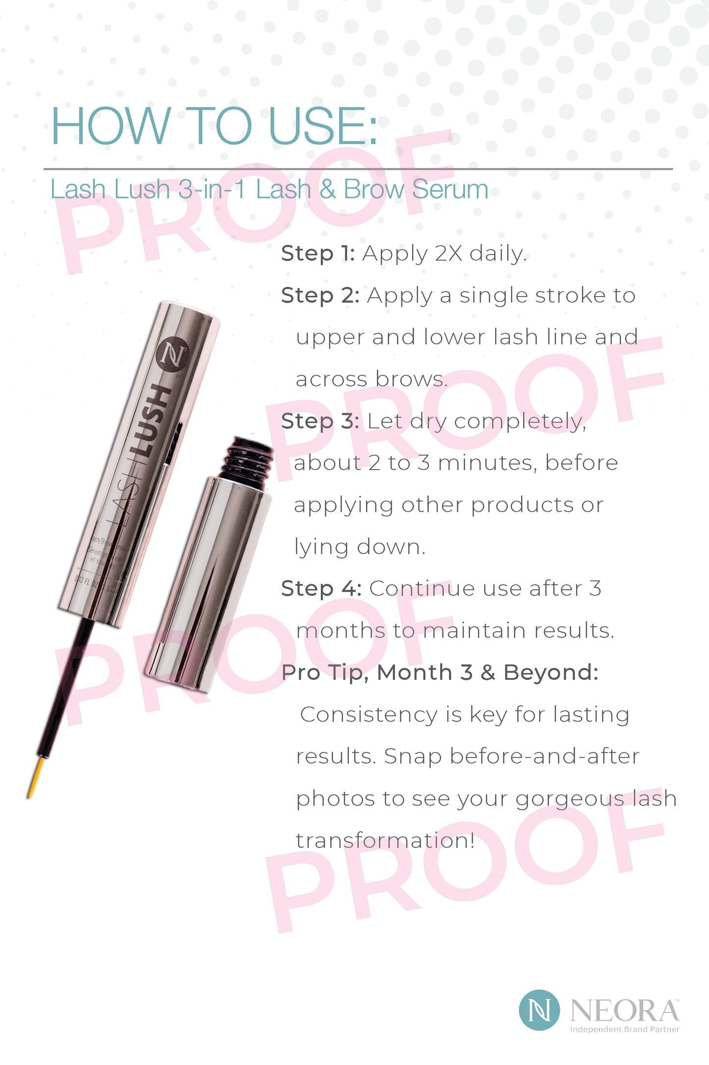 Lash Lush 4x6 Product Cards (25 Pack)