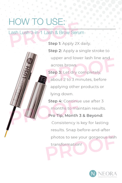 Lash Lush 4x6 Product Cards (25 Pack)