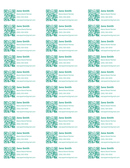 Custom NEORA Labels (150 Labels)