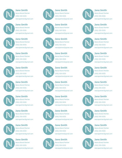 Custom NEORA Labels (150 Labels)
