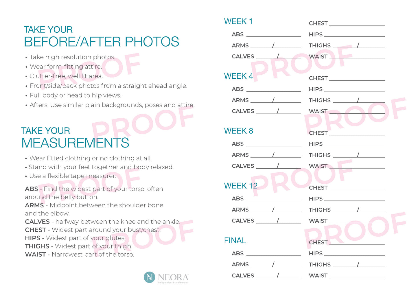 NeoraFit Pamphlet (25 Pack)