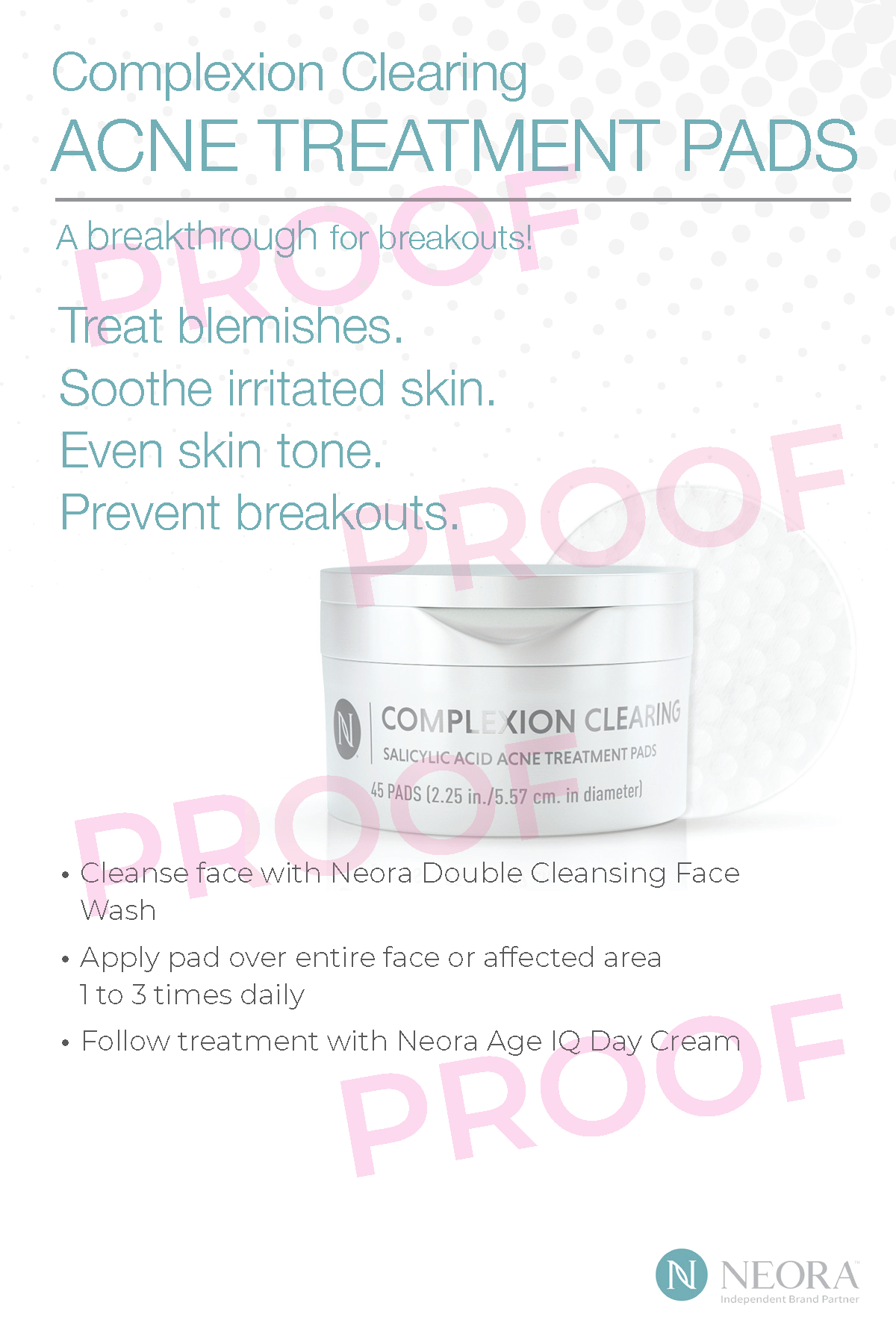 Sunscreen & Treatment Pads 4x6 Product Cards (25 Pack)